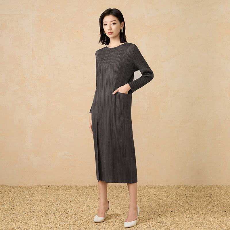 Spring and Summer New Europe and The United States Thin Senior Sense of Temperament Long Skirt