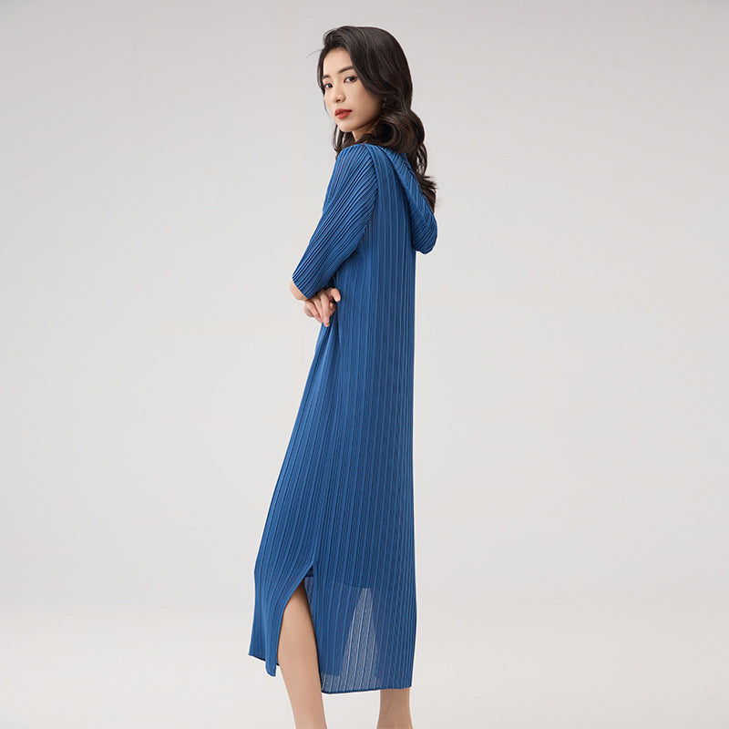 Summer New Design Sense Hooded Loose Thin Straight Long Skirt