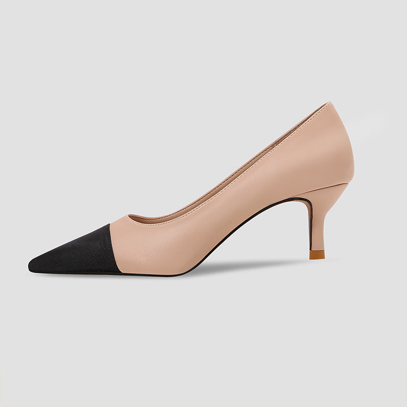 New Pumps Fashion Shoes Women's Heel Shallow Mouth Mixed Colors High Heels