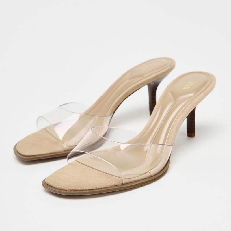 Summer Stiletto Heels French High Heels Women'S Fashion Sexy Outer Slippers
