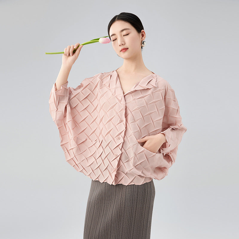 Summer New Premium Sense V-neck Solid Color Single-breasted Loose Hundred Cardigan