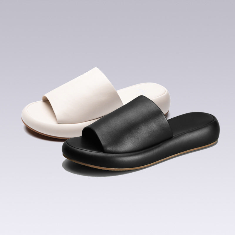 Slippers Casual Beach Shoes Platform Loafers Slides Soft Sabot Flat Loafers House Slippers
