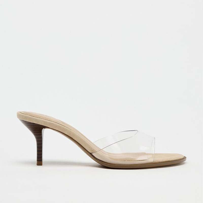 Summer Stiletto Heels French High Heels Women'S Fashion Sexy Outer Slippers