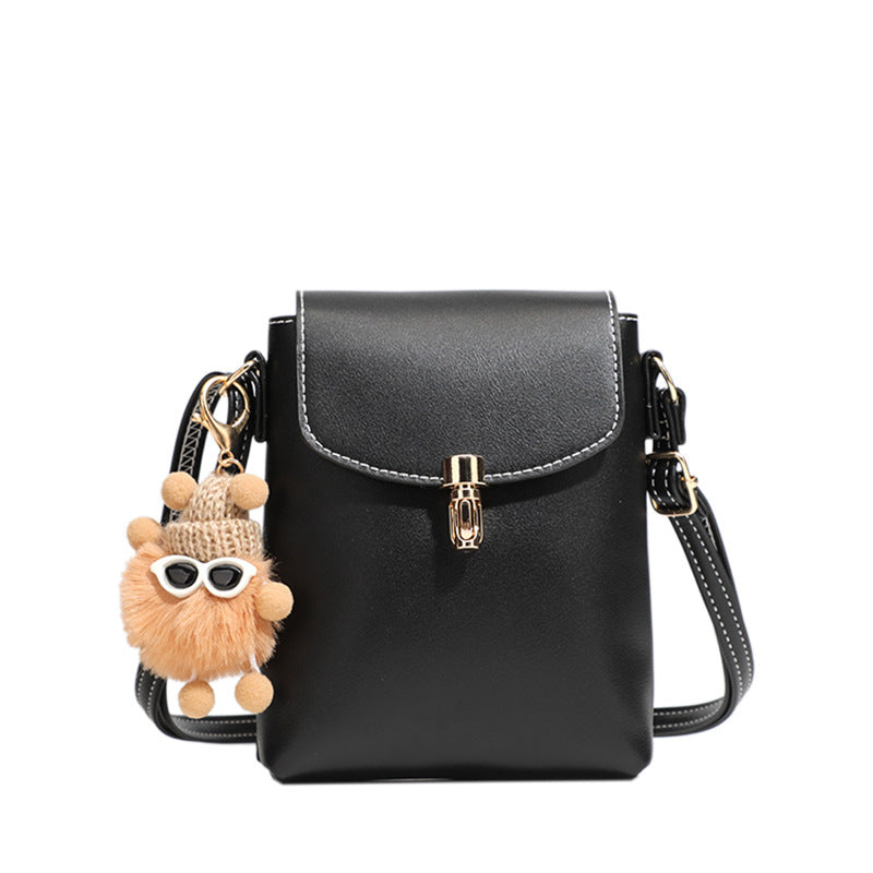 Vertical Split Leather Handbag Lady Single Shoulder Crossbody Women Mini Phone Bags Female Small Underarm Bag