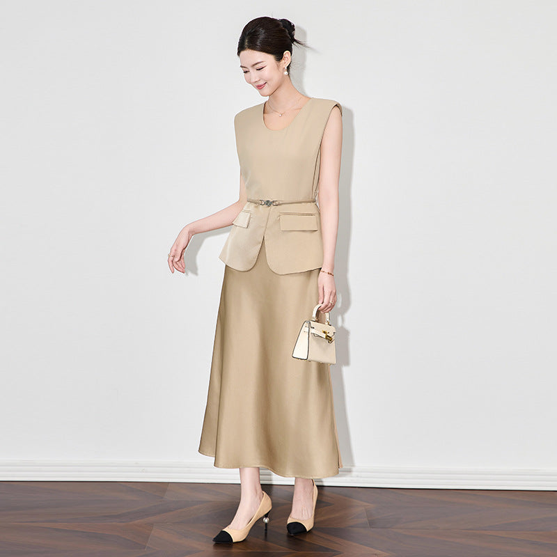New Suit Set for Women Exudes A Sense of Luxury Elegant Temperament and Professional Commuting Suit Skirt