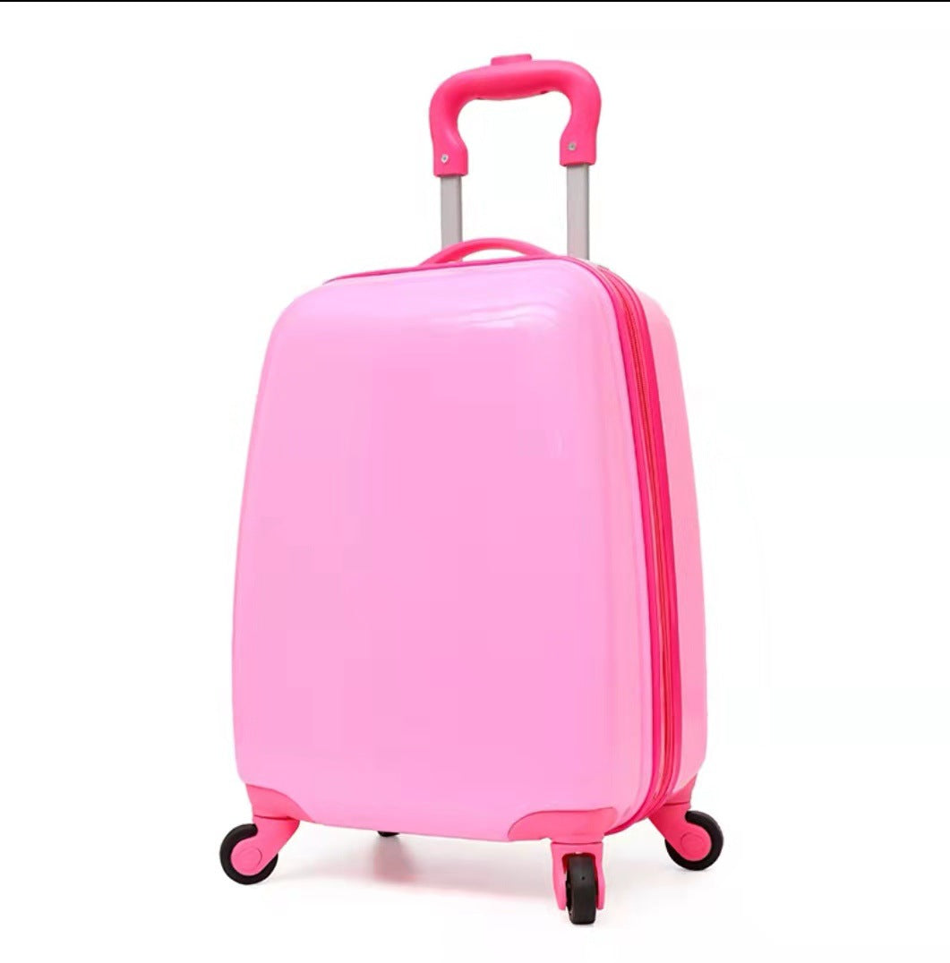 Suitcase for Children Cute Cartoon Kids Luggage 16/18 inch Suitcases on Wheels Pull Rod Case Boys and Girls