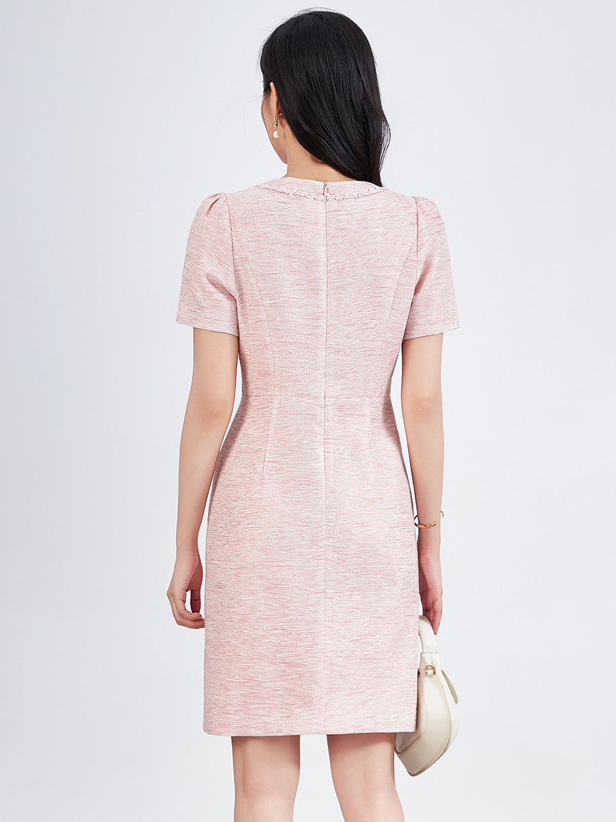 Fragrance Style Socialite Elegant High-end Versatile Waist-cinching Dress