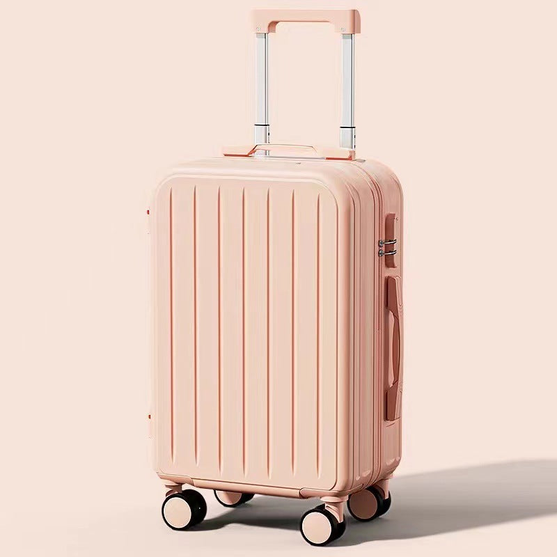 Pastel Color Cabin Suitcase - 20 Inch ABS+PC Luggage for Women,Man 4-Wheel Spinner, Large Capacity Durable Suitcase