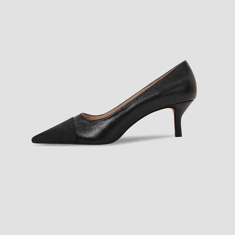 New Pumps Fashion Shoes Women's Heel Shallow Mouth Mixed Colors High Heels
