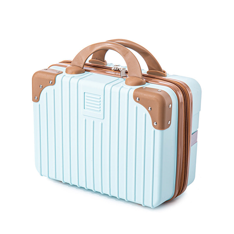 14 inch Mini Travel Suitcase Cosmetic Box Hand Luggage Organizer Makeup Case Small Password Box Boarding Case
