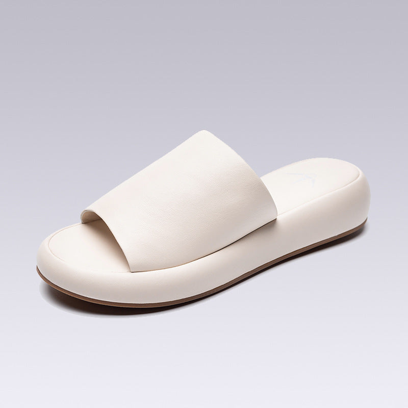 Slippers Casual Beach Shoes Platform Loafers Slides Soft Sabot Flat Loafers House Slippers