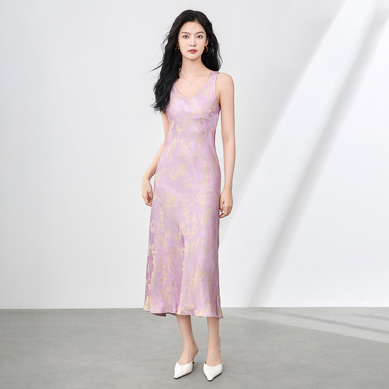 Style Chinese Rayon Dress Women's Clothing Special-Interest Design Elegant High-Grade Collar