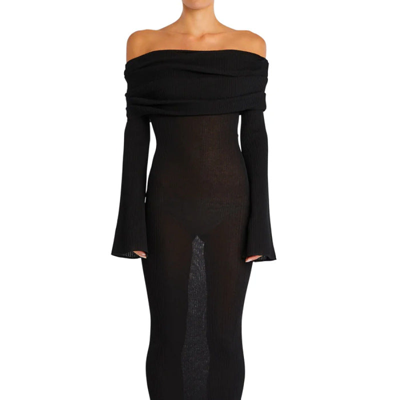 Beach Bath Outlet Bikini Coverup Exits Dress Suit Cover Up New For Women Sexy Solid Color Long Sleeve One Shoulder Pleated