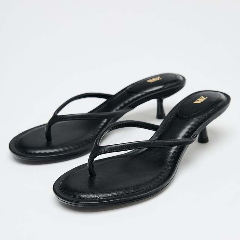 Summer Round Toe Clip Toe Women Slippers Casual Thin Heel Slides Casual Dress Beach Vacation Sandalias