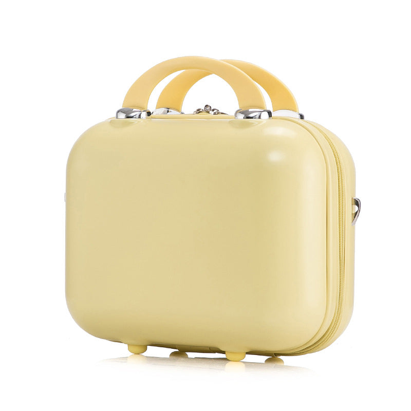 14 Inches Small Fashion Durable Storage Box Multiple Candy Color Hand Makeup Bag Mini Suitcase Portable