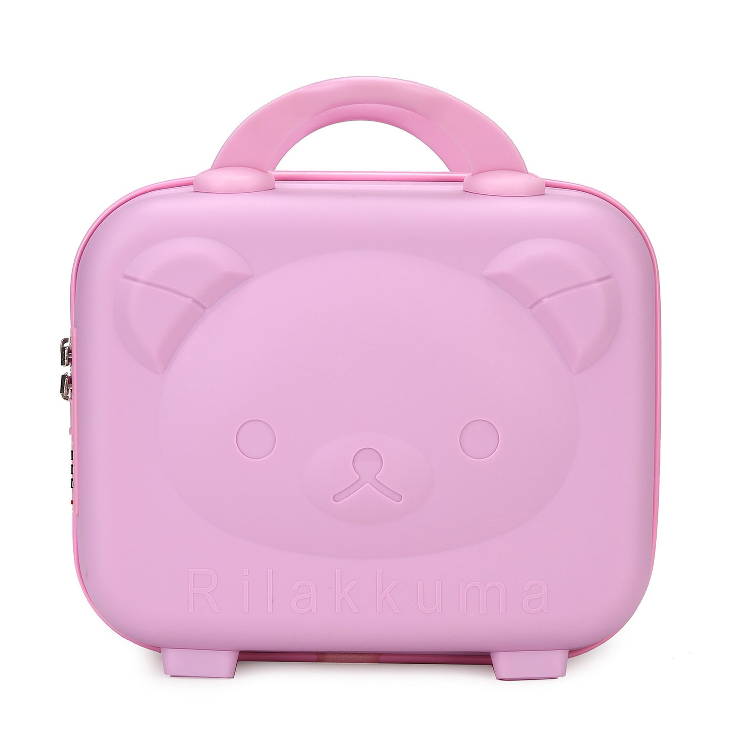 Mini Portable Cosmetic Box 14 Inch Cartoon Bear Design Handheld Luggage Bag Password Lock Paw Print Storage Case Gift