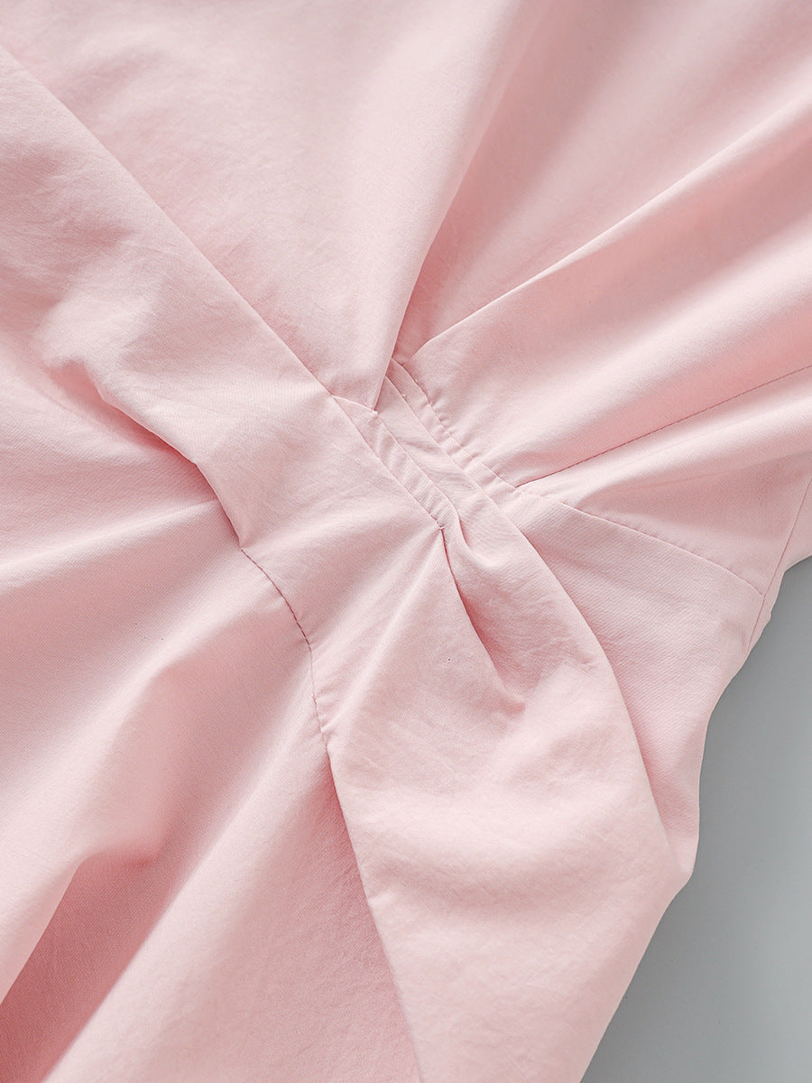 Mid-Length Strapl Dr High Waist A-Line Skirt No-Sve Single Piece Spring