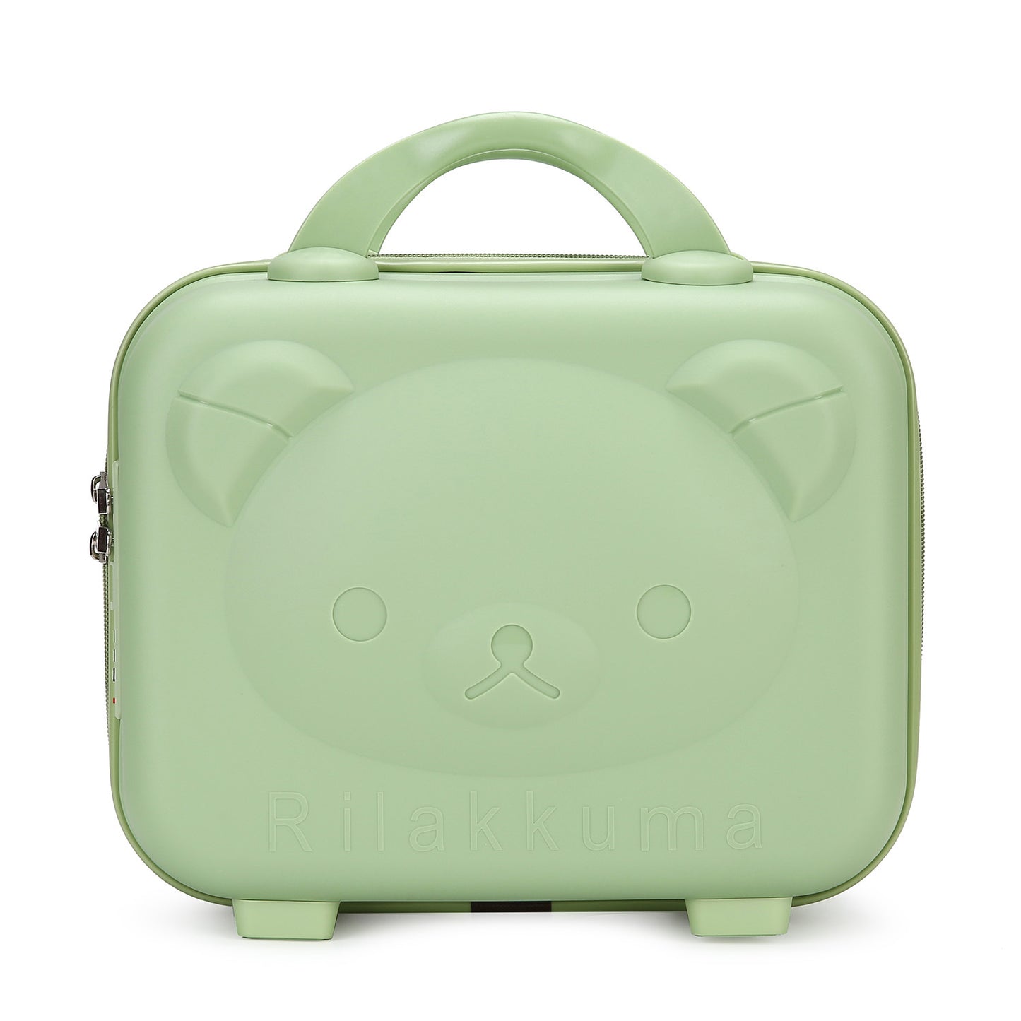 Mini Portable Cosmetic Box 14 Inch Cartoon Bear Design Handheld Luggage Bag Password Lock Paw Print Storage Case Gift