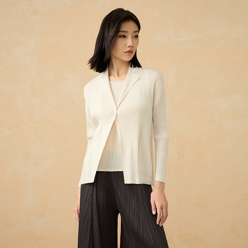 Women Open Stitch Solid Color Outwear New 2025 Fashion Female Casual Loose Fashion Tops