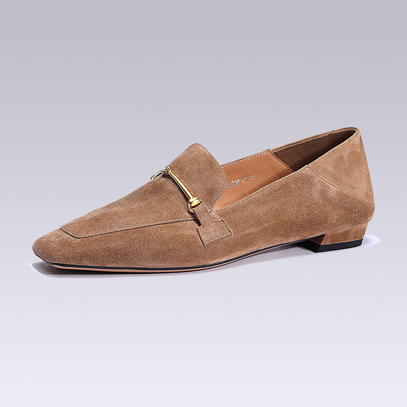 Flat Shoes Woman Loafers Genuine Leather Flats Slip Sneakers Outwear Shoes for Women