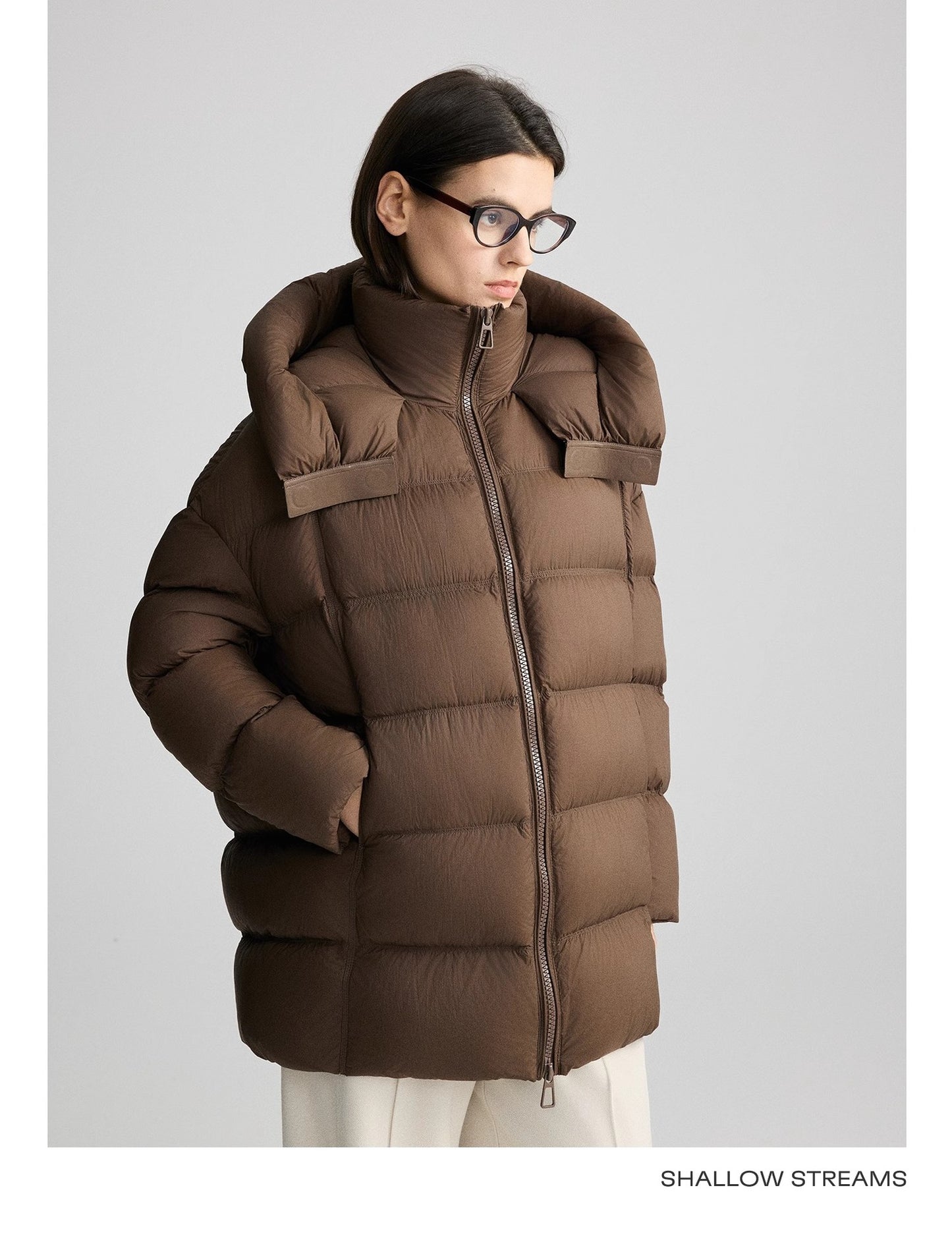 White Goose Down Jacket Winter New Women's Hooded Loose Puff Down Coat Female Thick Warm Parka Loose Casual Overcoat