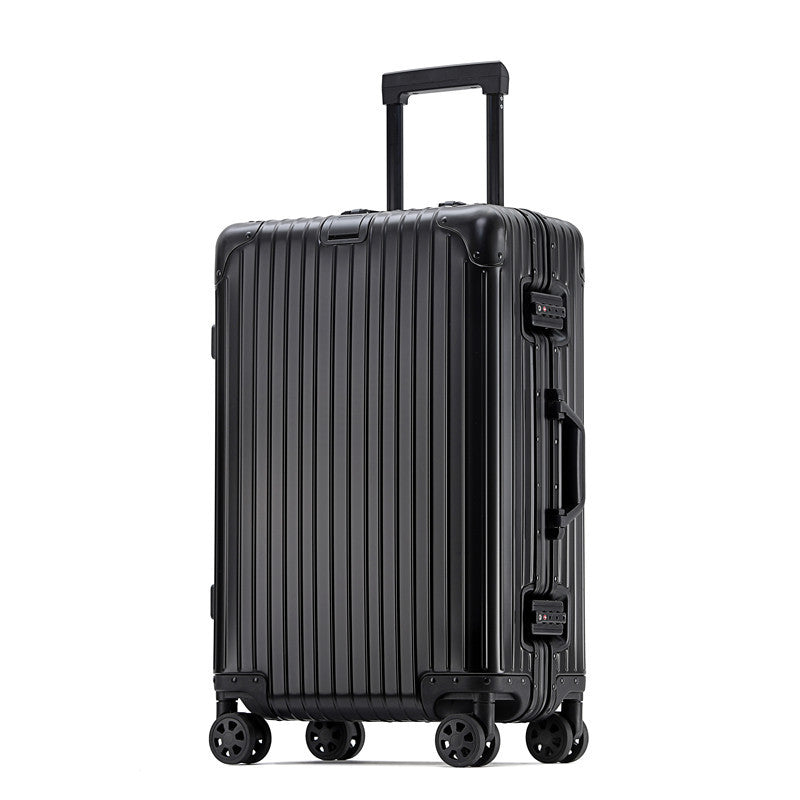 Suitcase 100% Aluminum Metal Hand Luggage Large Size Travel Bag Trip Cabin Carrier Trolley Case 20/24/28 Inch