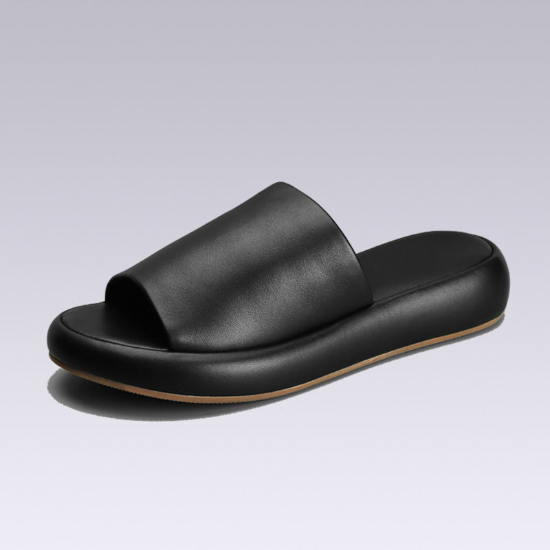 Slippers Casual Beach Shoes Platform Loafers Slides Soft Sabot Flat Loafers House Slippers