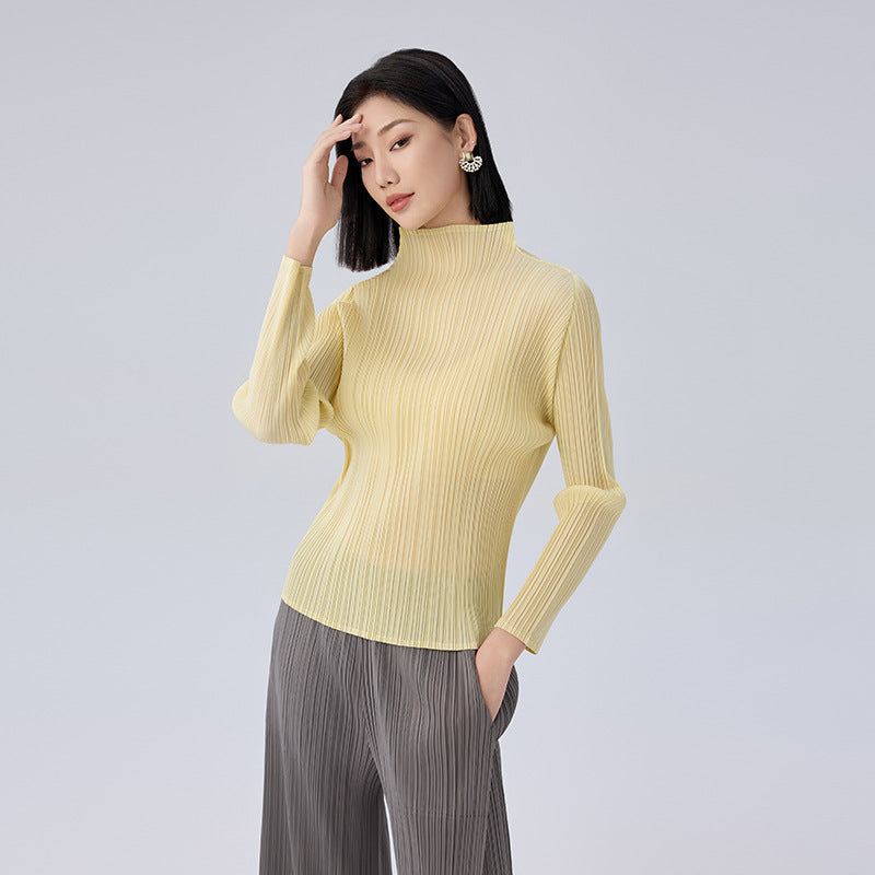 Fashion Designer New Aesthetic Clothing Long Sleeve Turtleneck T-Shirt