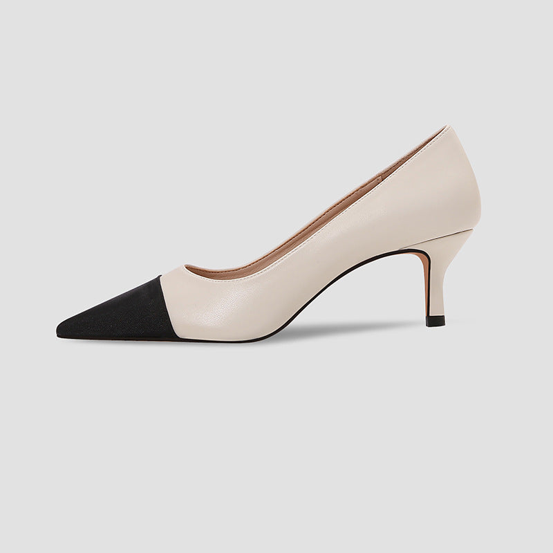 New Pumps Fashion Shoes Women's Heel Shallow Mouth Mixed Colors High Heels