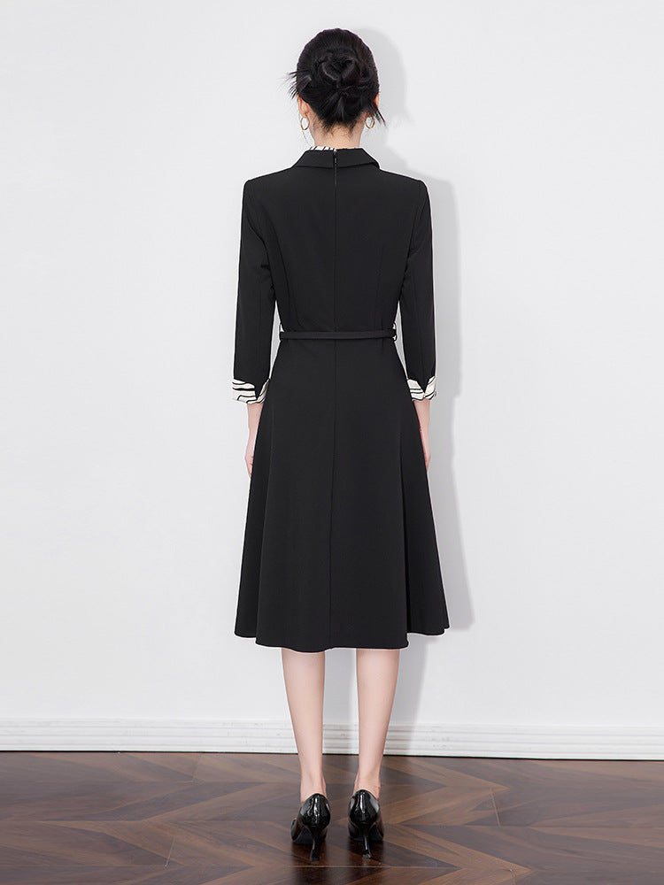 New Style Women's Slim Fit Dress Fashionable High End Sensation Western Suit Skirt Midi Length Regular Sleeve Business
