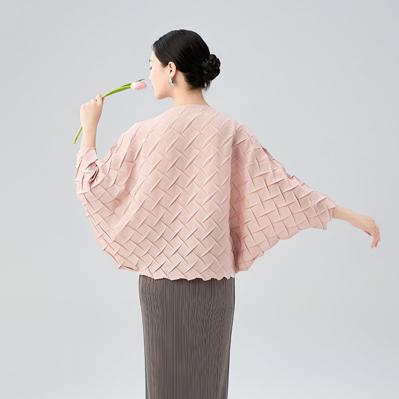 Summer New Premium Sense V-neck Solid Color Single-breasted Loose Hundred Cardigan
