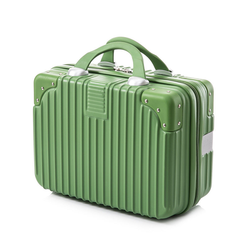 Makeup Case For Women Girls Small Password Box Boarding Case 14 inch Mini Travel Cosmetic Box Hand Luggage Organizer Suitcase