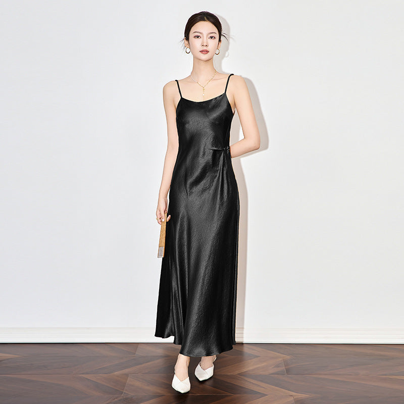 New Women's Sveless Minimalist Slim Fit Long Dress, Spring and Summer Backless High Waisted Vest, Women's Sexy Birthday