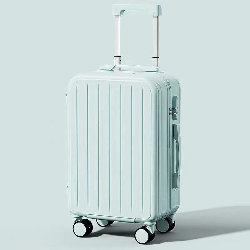 Pastel Color Cabin Suitcase - 20 Inch ABS+PC Luggage for Women,Man 4-Wheel Spinner, Large Capacity Durable Suitcase