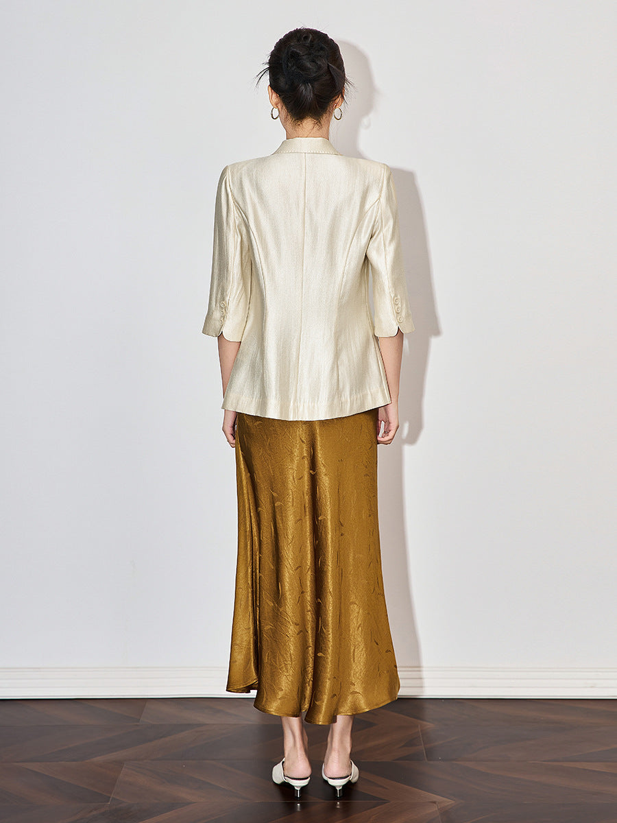New Women's Temperament Vinegar Coat, Women's Spring and Summer High-end Office Work Clothes