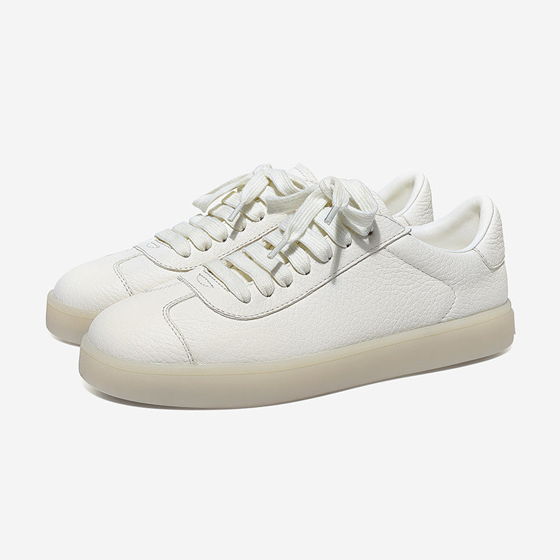 Genuine Leather Retro German Training Shoes Breathable All-Matching Casual Sneakers Fashionable Skate Shoes