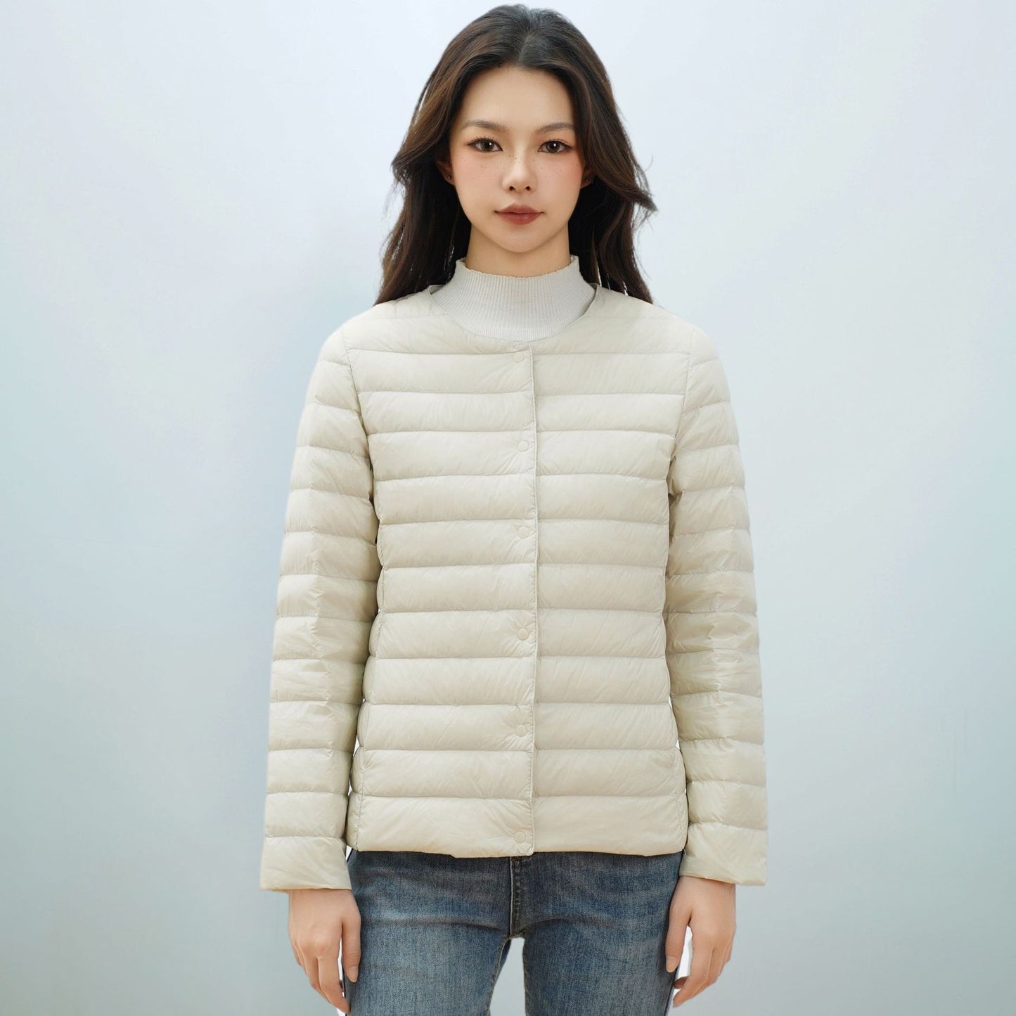 Lightweight Design Women's Down Coats Warm Hooded Fashionable Overwear Autumn Winter Simple Daily Female Jackets