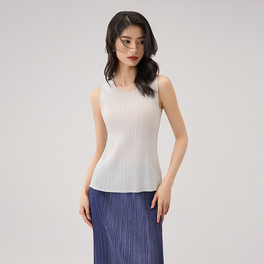 Summer New Fashion Casual Temperament Versatile Pullover Sleeveless Tops