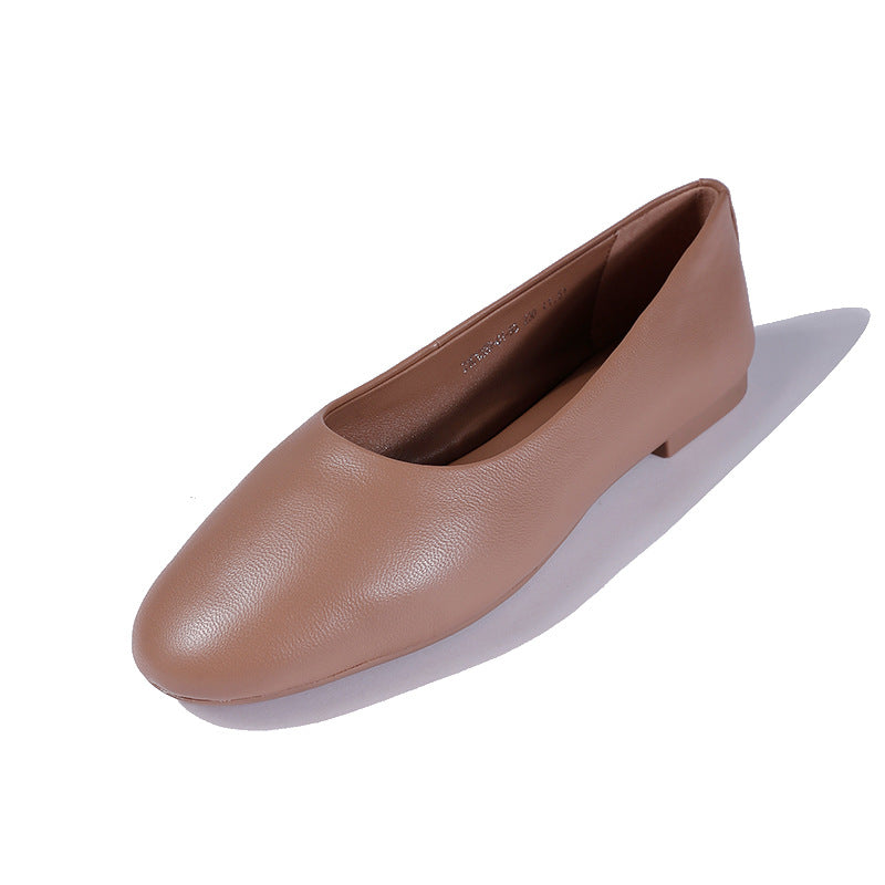 Women's Spring Autumn New Style Tweed Shoes Pointed Shallow Slope Heel Single Shoes