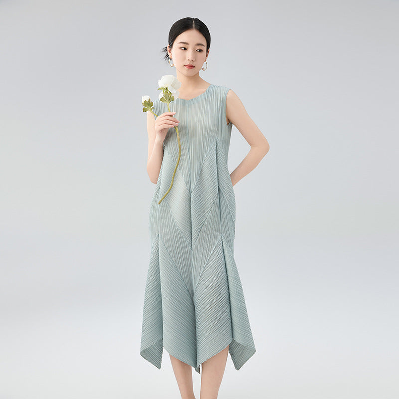 Women's Fashion Folded Arm High End Dress Autumn New Arrival Simple Style Dress