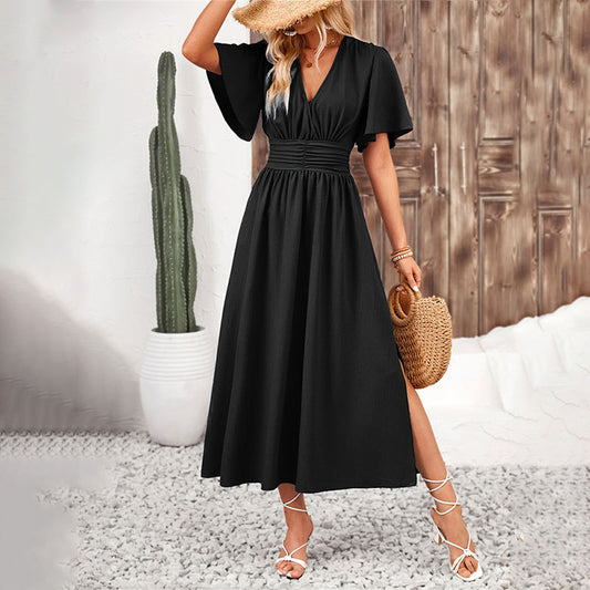 Woman Vestidos Para Mujer Vintage Dress Fashion Dress Party Dresses Vacation Dresses Elegantes Midi Dresses