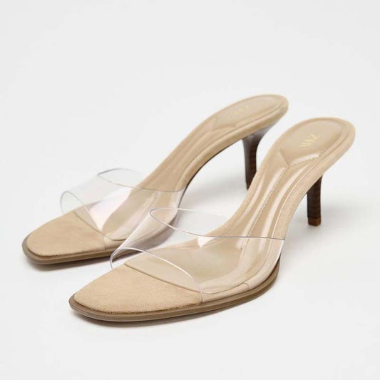 Summer Stiletto Heels French High Heels Women'S Fashion Sexy Outer Slippers