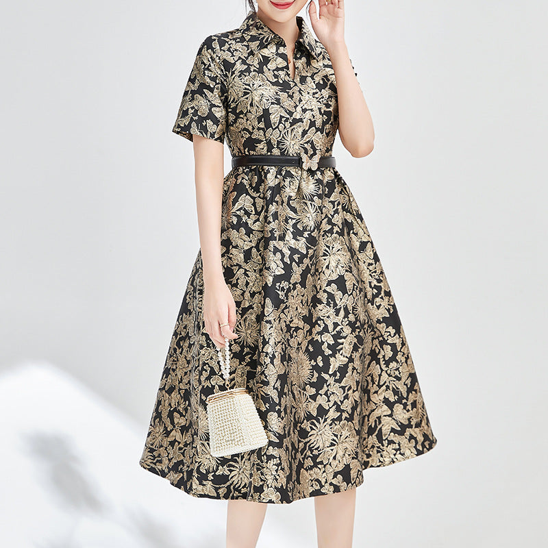 Black Jacquard Dress Bodycon with Belt Square Neck Elegant Womens Dresses Evening Party Sleeveless Summer Vestidos
