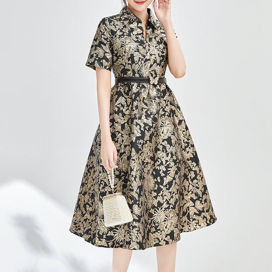 Black Jacquard Dress Bodycon with Belt Square Neck Elegant Womens Dresses Evening Party Sleeveless Summer Vestidos