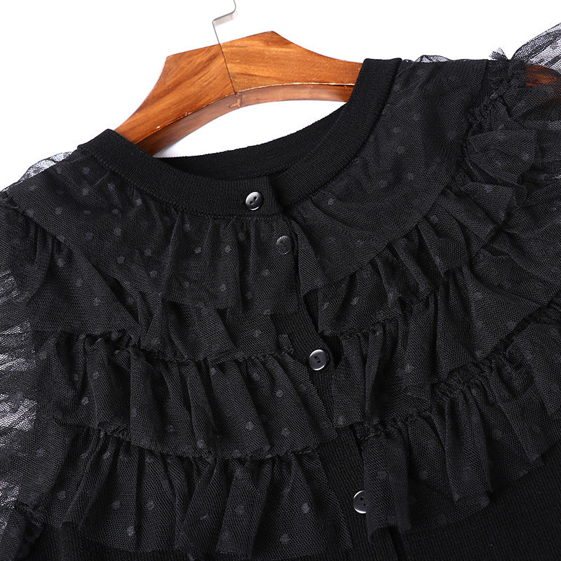 Women's French Noble Elegant Prom Dresses Black Lace Sheer Perspective Diamond High Waist Fishtail Robe Party Banquet Vestidos