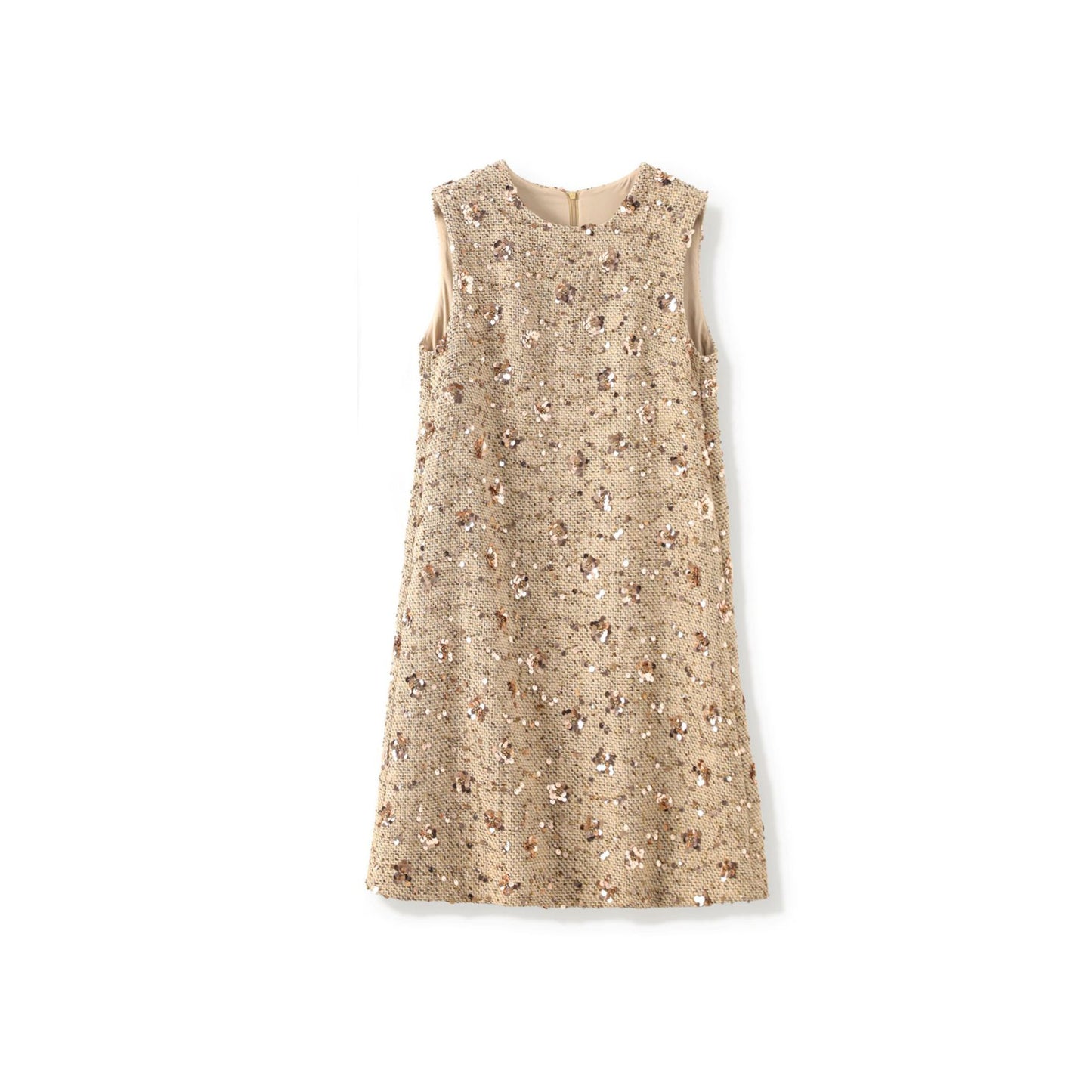 Women's Slim fit Fragrant Sleeveless Short Skirt Spring/Summer New Collection Bead Embroidered Dress