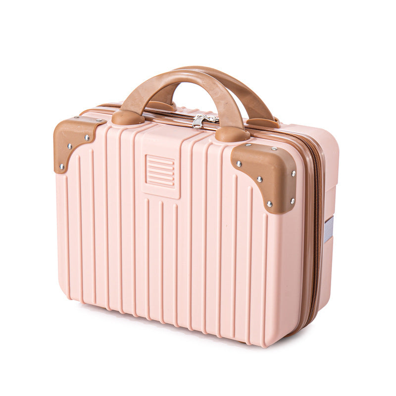 14 inch Mini Travel Suitcase Cosmetic Box Hand Luggage Organizer Makeup Case Small Password Box Boarding Case