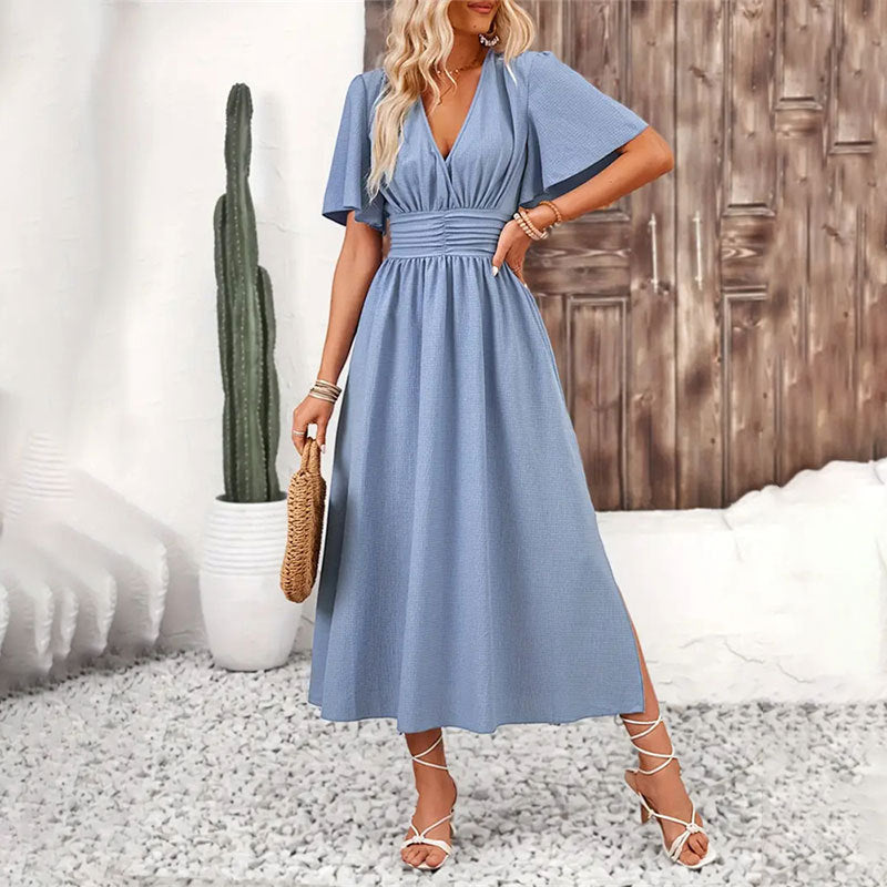 Woman Vestidos Para Mujer Vintage Dress Fashion Dress Party Dresses Vacation Dresses Elegantes Midi Dresses