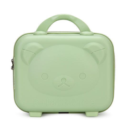 Mini Portable Cosmetic Box 14 Inch Cartoon Bear Design Handheld Luggage Bag Password Lock Paw Print Storage Case Gift