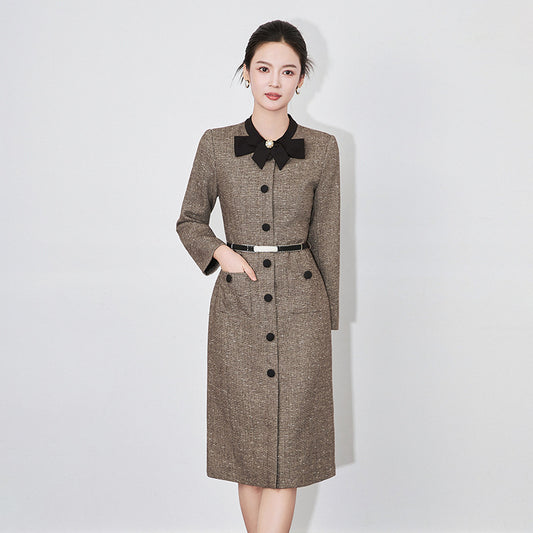 Elegant Long Slimming Maxi Dress Autumn Winter Fashion High Quality Women Skirt Luxury Style Ladies' Ladies' Party Clothing